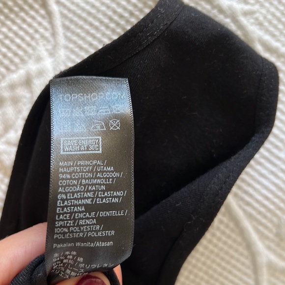 Urban Outfitters Mink Pink Black Crop Top Blouse - Picture 6 of 8